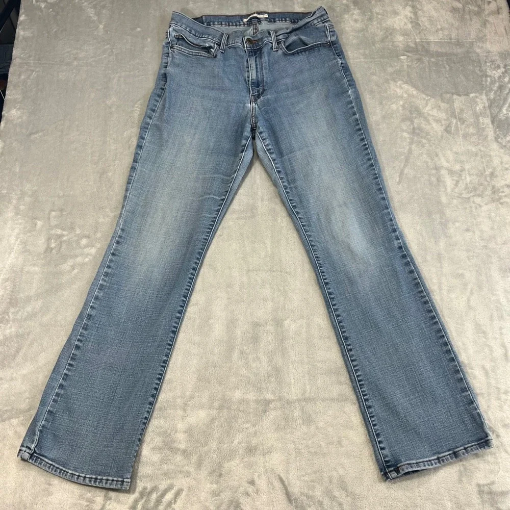 LEVI'S Slimming Bootcut Jeans Womens 33x32 Light Wash Cotton Blend‎ Stretch 2016